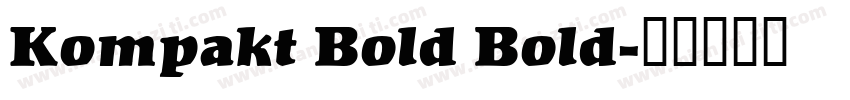 Kompakt Bold Bold字体转换